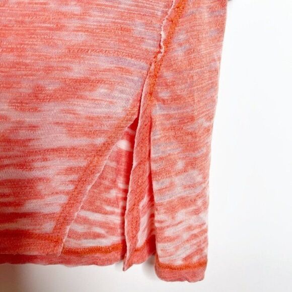 FREE PEOPLE Orange Burnout Tee - Picture 5 of 8